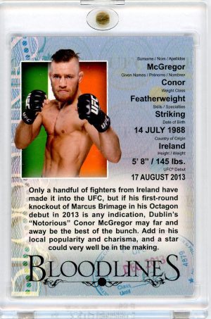 2013 Conor McGregor UFC Topps Bloodlines Card #BL-CM