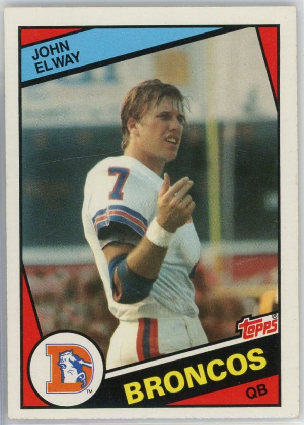 John Elway Broncos Topps 1984 Rookie Card #63