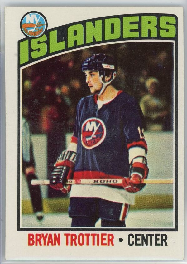 Bryan Trottier Islanders 1976-77 Topps Rookie Card #115
