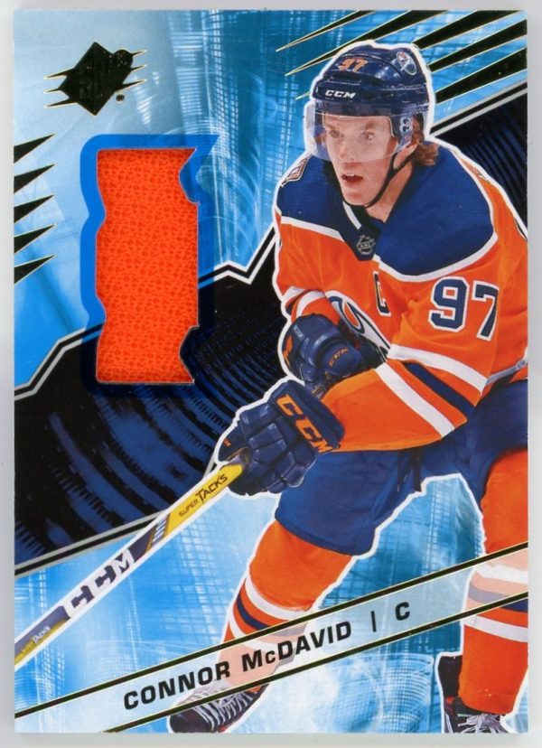 Connor Mcdavid 2018-19 UD SPX Game Worn Jersey Card #1