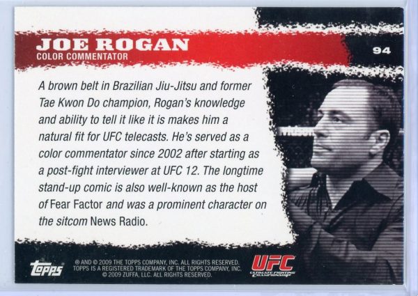 2009 Joe Rogan UFC Topps Round 1 Rookie Card #94