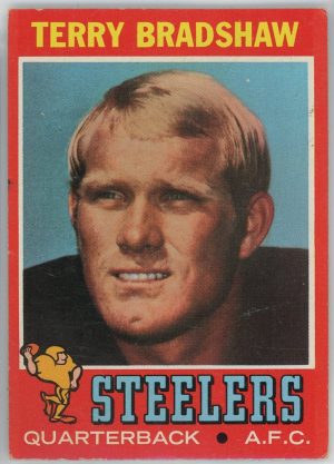 Terry Bradshaw Steelers 1971 Topps Rookie Card #156