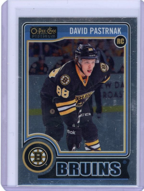 2014-15 David Pastrnak Bruins OPC Platinum Rookie Card #177