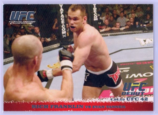 2009 Rich Franklin vs Evan Tanner UFC Topps Round 1 Rookie Card #14