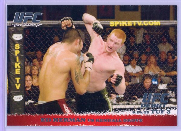 2009 Ed Herman vs Kendall Grove UFC Topps Round 1 Rookie Card #44