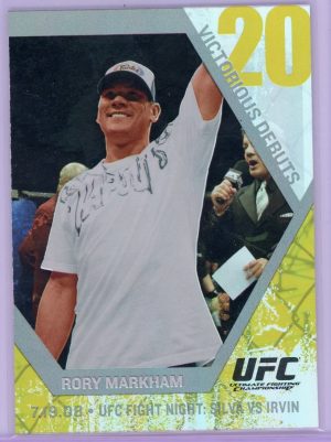 2009 Rory Markham UFC Topps Round 1 Victorious Debuts Rookie Card #VD7