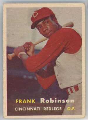 Frank Robinson Cincinnati Redlegs 1957 Topps Rookie Card #35