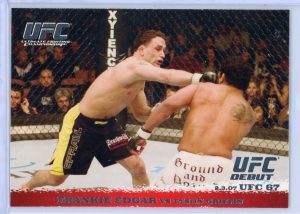 2009 Frankie Edgar vs Tyson Griffin UFC Topps Round 1 Rookie Card #60
