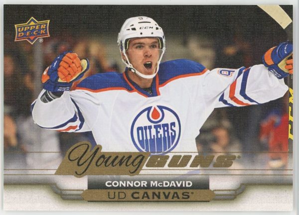 Connor McDavid Oilers 2015-16 UD Canvas Young Guns Rookie Card #C211