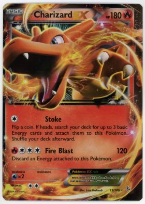 Pokemon Charizard EX 11/106 Flashfire Ultra Rare NM