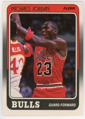 Michael Jordan 1988 Fleer Basketball Card #17