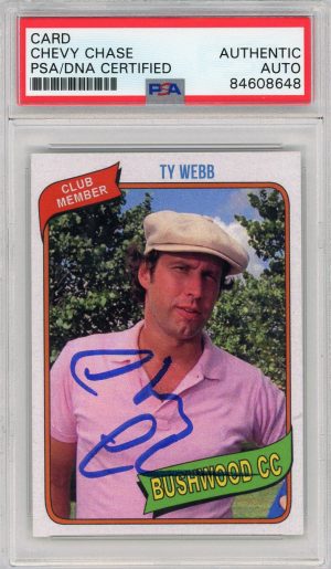 Chevy Chase Caddyshack PSA/DNA Authentic Auto Custom Trading Card RARE