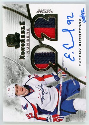 Evgeny Kuznetsov 2015-16 The Cup Honorable Numbers Patch Auto 60/92 #HN-EK