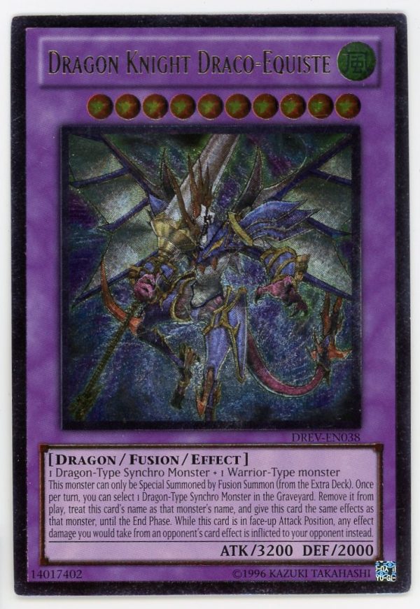 Yu-Gi-Oh! Dragon Knight Draco-Equiste Ultimate Rare DREV-EN038 NM
