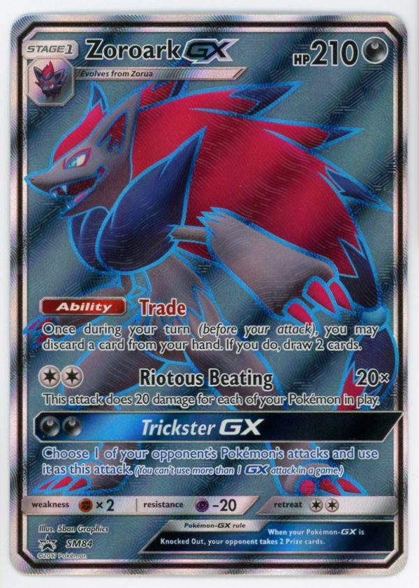 Pokemon Zoroark GX SM84 Black Star Promo Full Art Ultra Rare NM ...