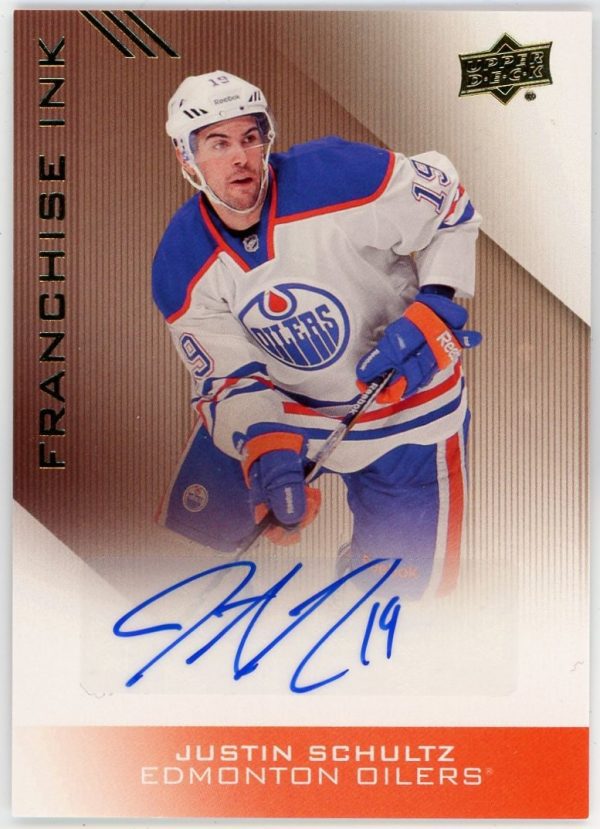 Justin Schultz 2013-14 Upper Deck Edmonton Oilers Franchise Ink FI-SZ