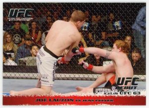2009 Joe Lauzon vs Jens Pulver UFC Topps Round 1 Rookie Card #53