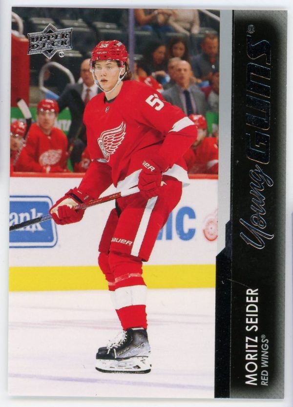 Moritz Seider 2021-22 UD Young Guns Rookie Card #469