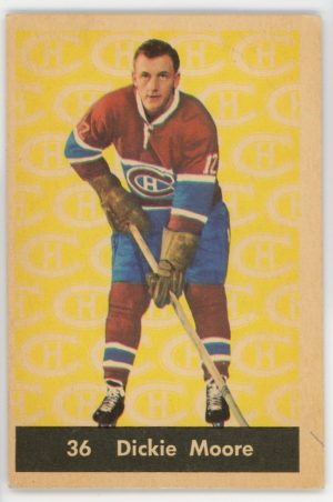 Dickie Moore Canadiens 1961-62 Parkhurst Card #36