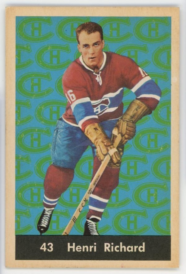 Henri Richard Canadiens 1961-62 Parkhurst Card #43