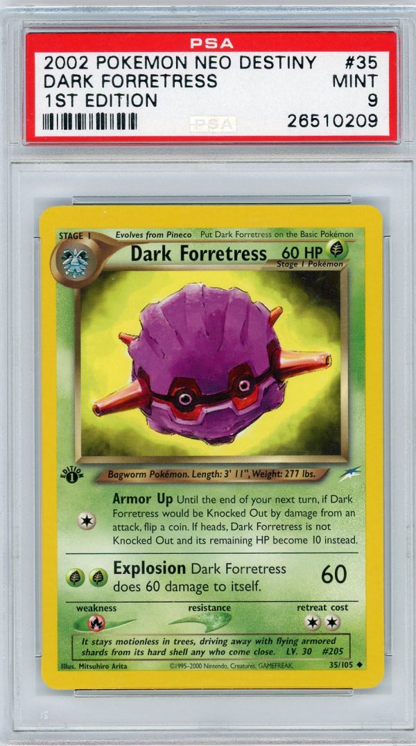 Pokemon Dark Forretress 35/105 Neo Destiny 1st Edition PSA 9 MINT