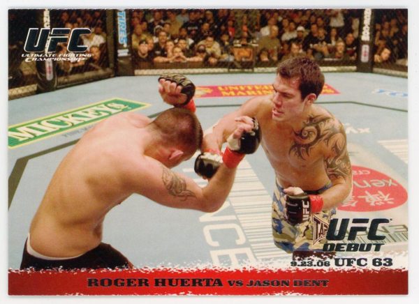 2009 Roger Huerta vs Jason Dent UFC Topps Round 1 Rookie Card #51