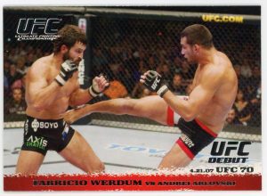 2009 Fabricio Werdum vs Andrei Arlovski UFC Topps Round 1 Rookie Card #63