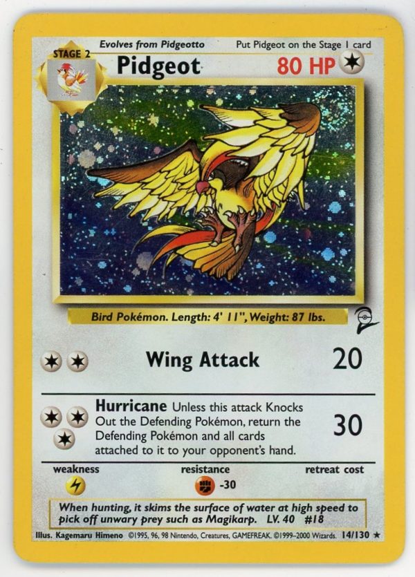 Pokemon Pidgeot Holo Rare 14/130