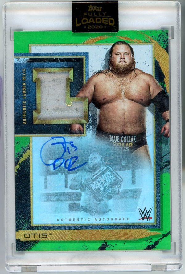 Otis WWE 2020 Money In The Bank Event-Used Ladder Relic Auto /50 Card #L-OT