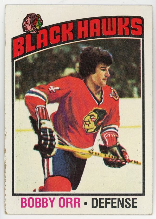 Bobby Orr 1976-77 Topps Hockey Card #213