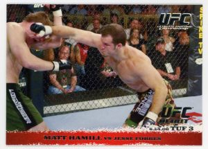 2009 Matt Hamill vs Jesse Forbes UFC Topps Round 1 Rookie Card #43