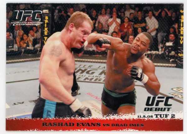 2009 Rashad Evans vs Brad Imes UFC Topps Round 1 Rookie Card #31