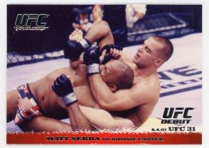 2009 Matt Serra vs Shonie Carter UFC Topps Round 1 Rookie Card #11