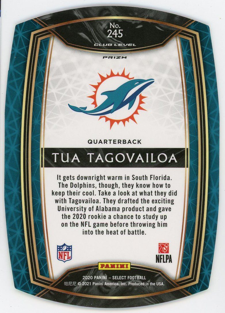 SGC 9.5 - 2020 Panini Select - #245 Tua Tagovailoa - Neon Green Die-Cu –  CARDPOPUSA