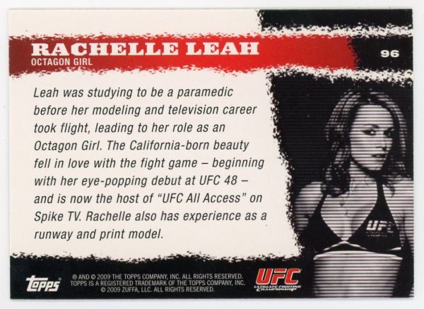 2009 Rachelle Leah UFC Topps Round 1 Rookie Card #96