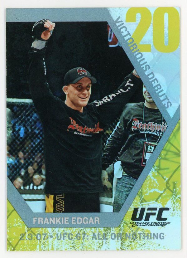 2009 Frankie Edgar UFC Topps Round 1 Victorious Debuts Rookie Card #VD19