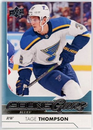 Tage Thompson 2017-18 Upper Deck Series 1 Young Guns #228