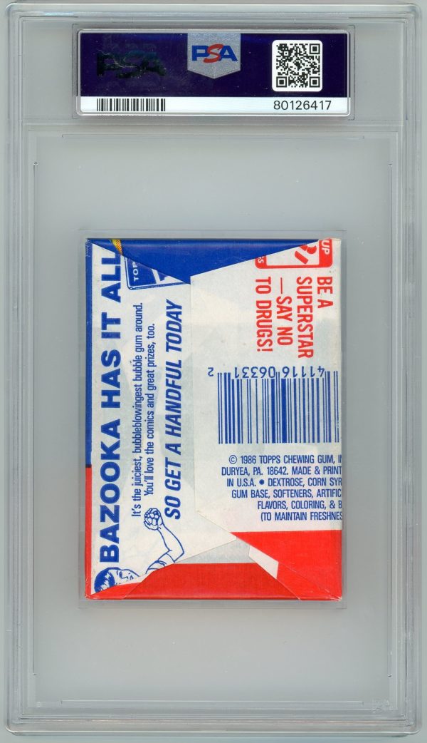 1986-87 Topps Hockey Wax Pack PSA 7 NM