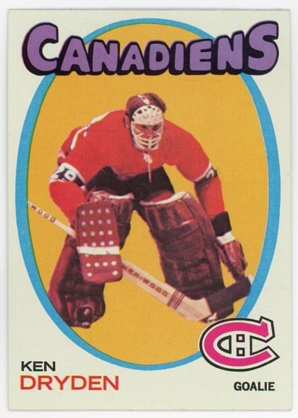 Ken Dryden Canadiens 1971-72 Topps Rookie Card #45