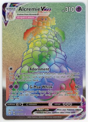 Pokemon Alcremie VMAX 073/072 Shining Fates Full Art Rainbow Secret Rare NM