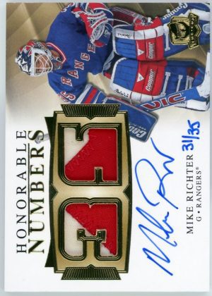 Mike Richter 2020-21 UD The Cup Honorable Numbers /35 #HR-MR