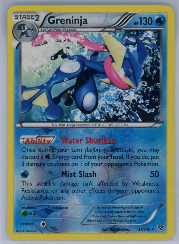 Pokemon Greninja 41/146 XY Base Set Reverse Holo NM