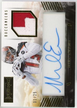Mike Evans Buccaneers 2015 Panini Playbook 1/25 Auto Patch #SM-ME