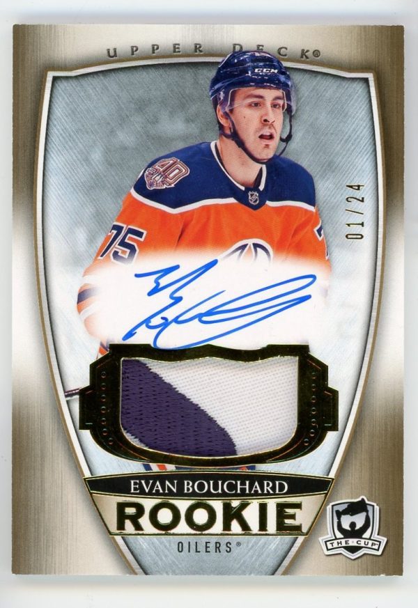 Evan Bouchard 2018-19 UD The Cup Gold Rpa /24 #109
