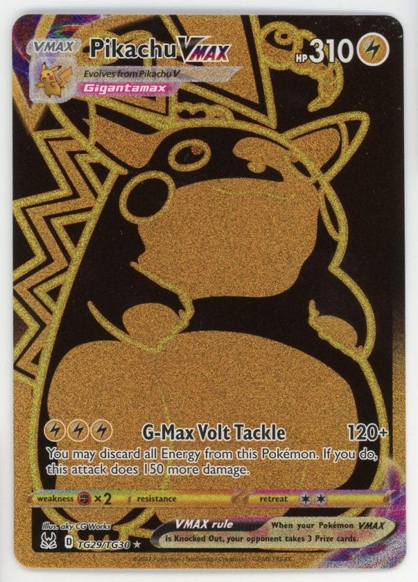 Pokemon Pikachu VMAX TG29/TG30 Lost Origin Gold Rare NM
