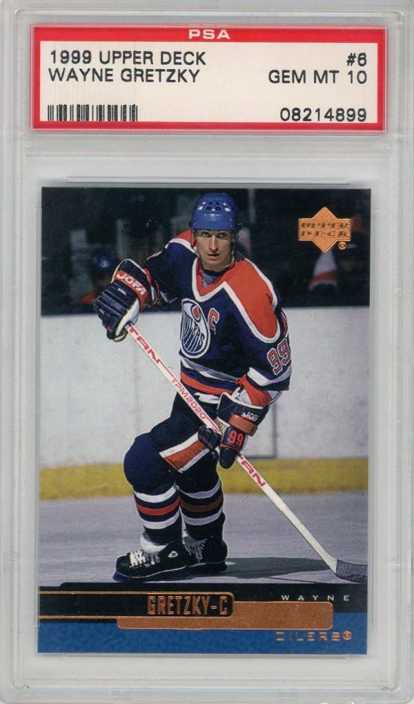 Wayne Gretzky Oilers 1999 Upper Deck Card #6 PSA 10 GEM MINT