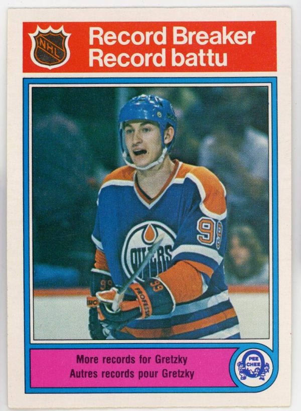 Wayne Gretzky Oilers 1982-83 OPC Record Breaker Card #1