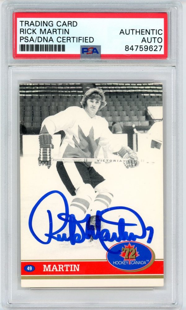Rick Martin Hockey Canada Autographed PSA Authentic Auto Card #49