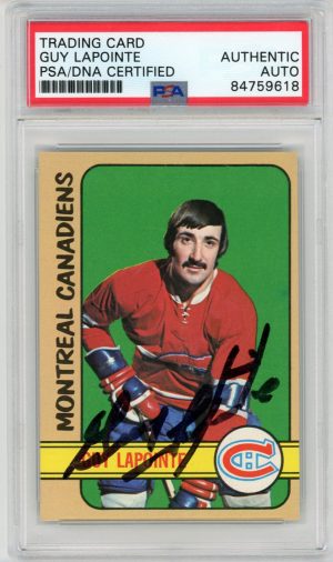 Guy Lapointe Canadiens Autographed PSA Authentic Auto Card #57