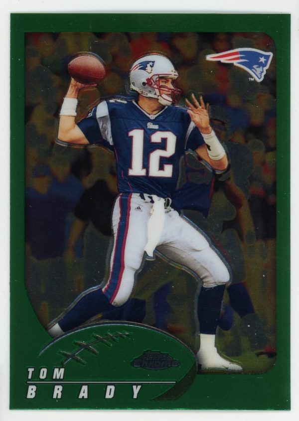 Tom Brady Patriots 2002 Topps Chrome Card #100
